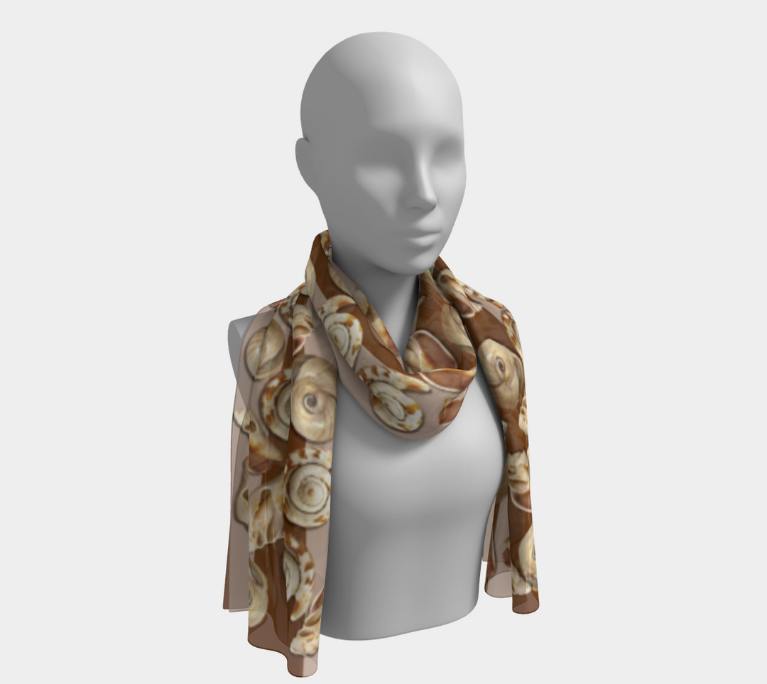Seashell Stripe Long Scarf