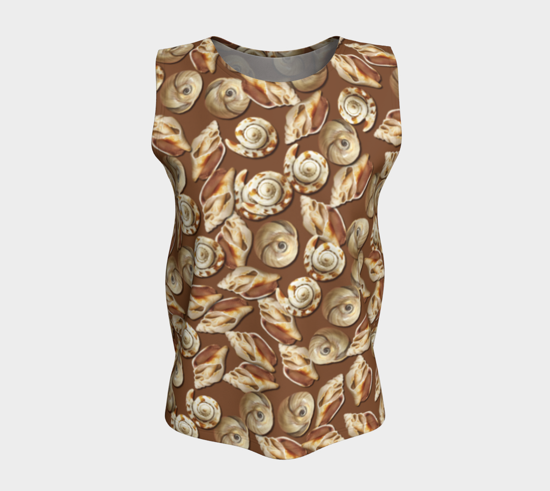 Seashell Pile (Long) Loose Tank Top