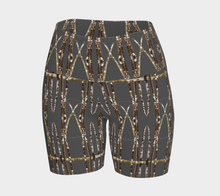 Load image into Gallery viewer, Lichen Log Grey Yoga Shorts
