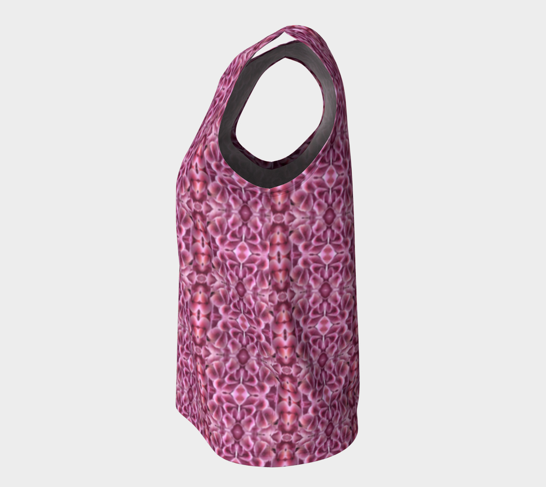 Pink Hydrangea (Regular) Loose Tank Top