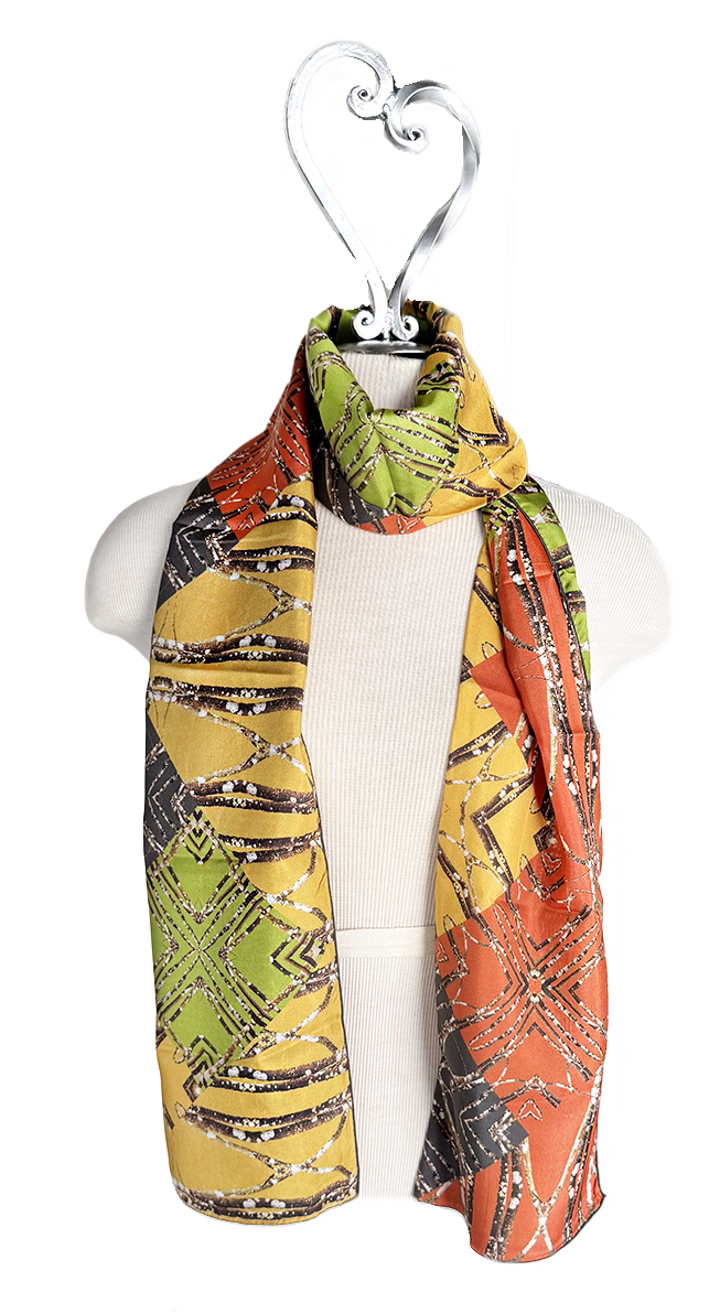 Lichen Log Medallions Long Scarf