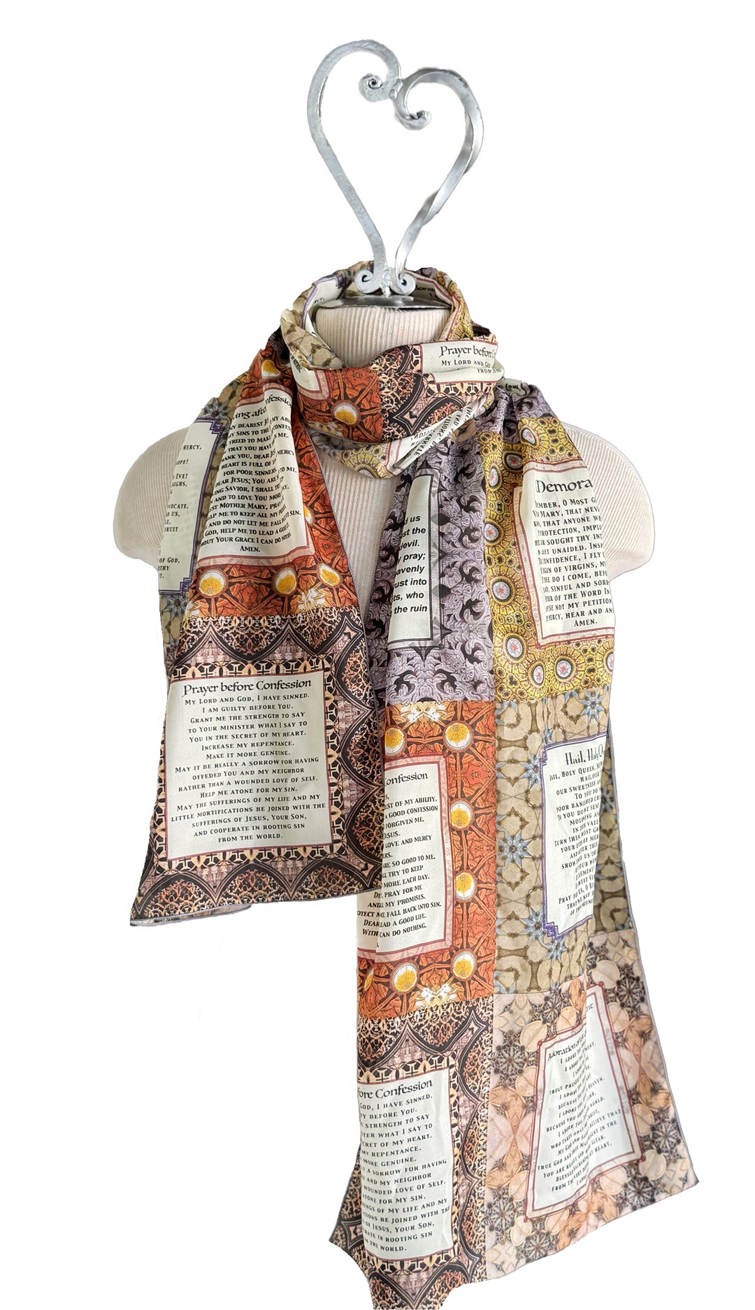 Prayer Square Quilt Long Scarf