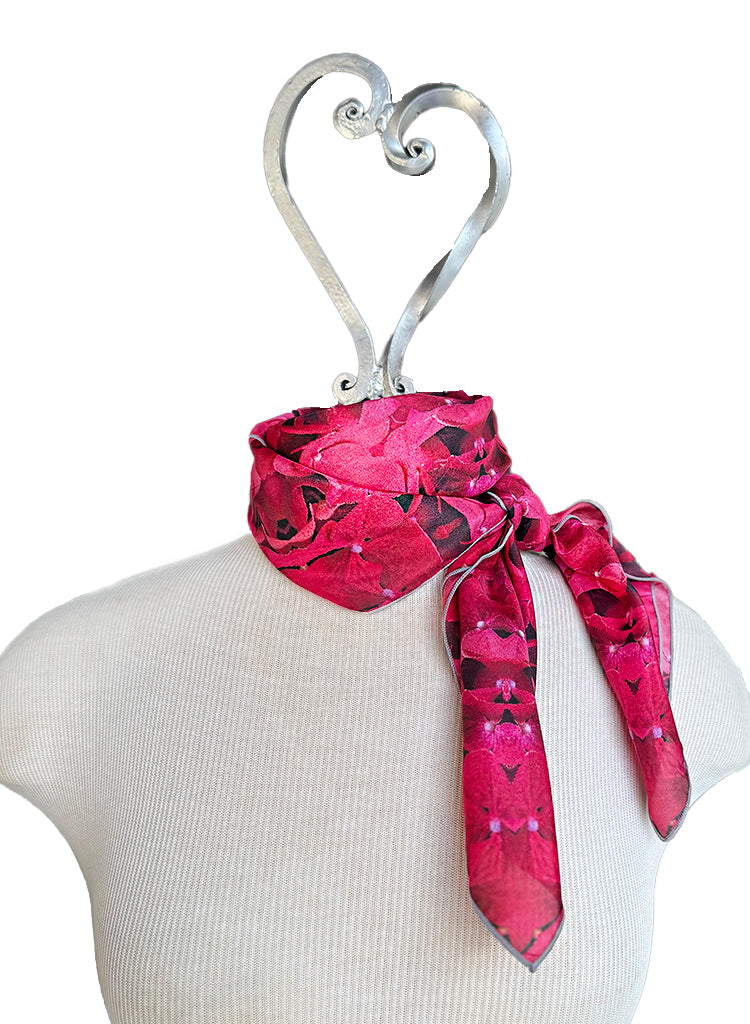 Magenta Hydrangea Square Scarf