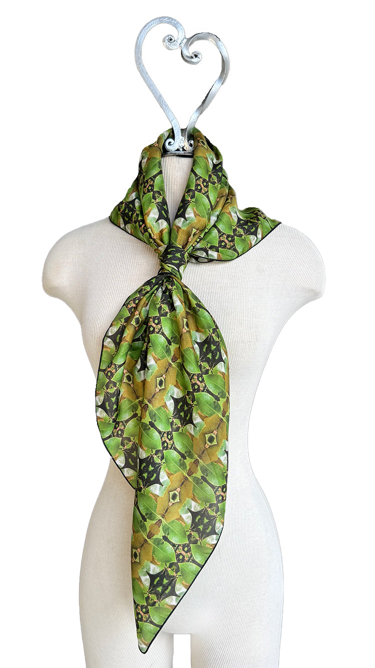 Magnolia Leaf 2 Square Scarf