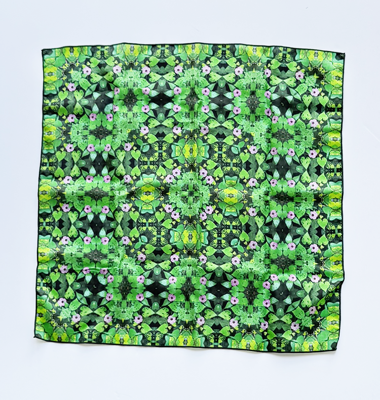 Morning Glory Vines Square Scarf