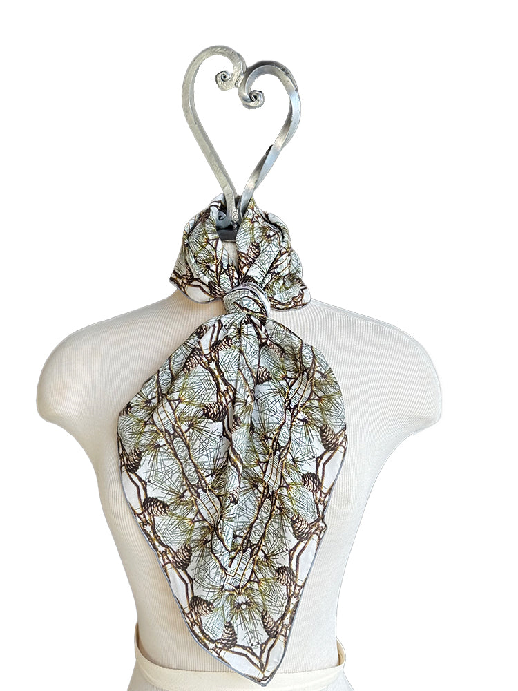 Pine Cone Lattice Square Scarf