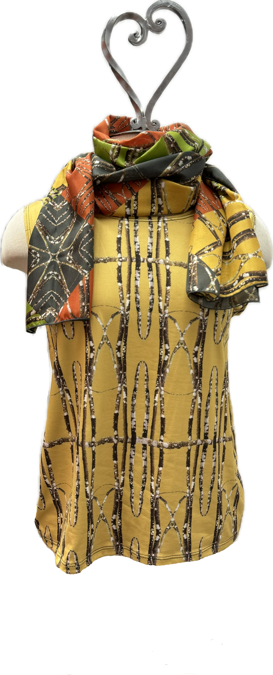 Lichen Log Medallions Long Scarf