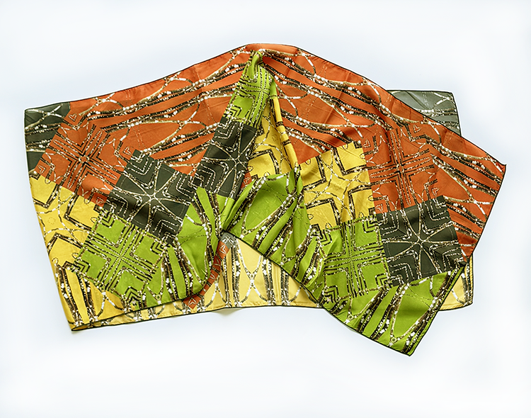 Lichen Log Medallions Long Scarf
