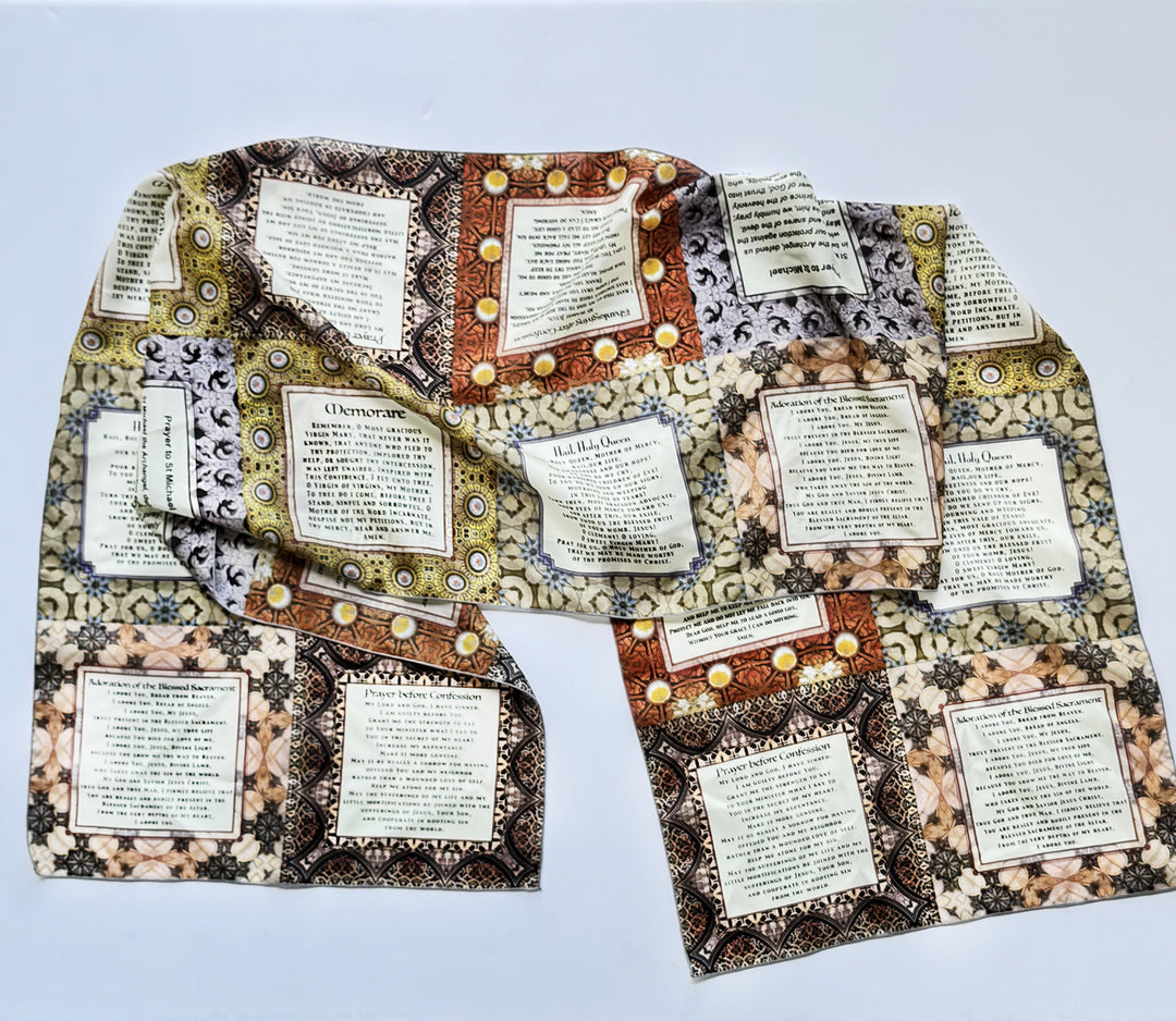Prayer Square Quilt Long Scarf