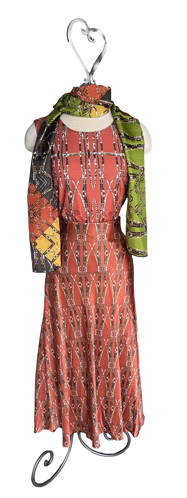 Lichen Log Medallions Long Scarf