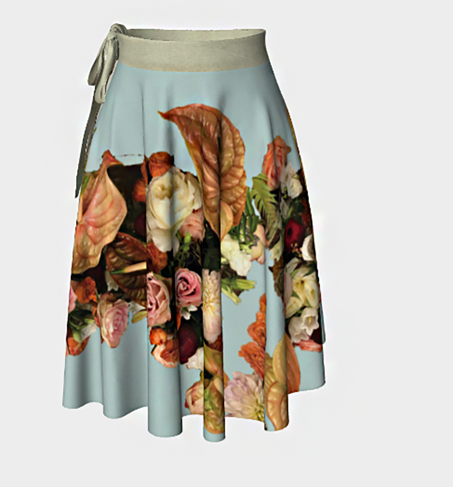 Anthurium Abound Wrap Skirt