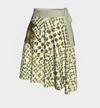 Load image into Gallery viewer, Army Green Leaf Wrap Skirt
