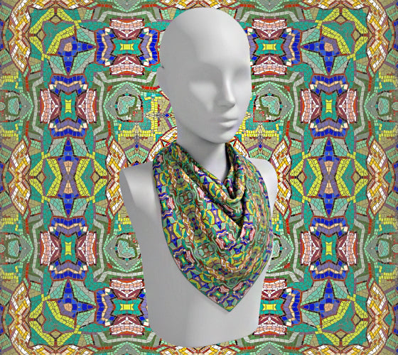 Magnificent Mosaic 3 Square Scarf
