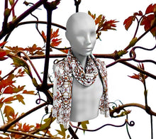 Load image into Gallery viewer, March Red Vine Long Scarf

