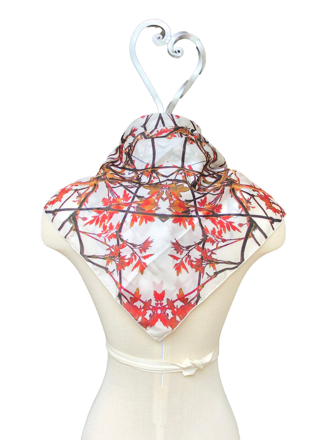 March Red Vine Square Scarf