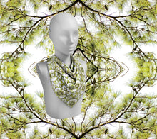 Load image into Gallery viewer, Spring Pine Branch  2 Square Scarf
