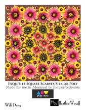 Load image into Gallery viewer, Wild Daisy Square Scarf
