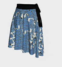 Load image into Gallery viewer, White Egret Landing Wrap Skirt

