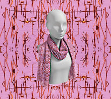Load image into Gallery viewer, Water Wonder Pink Long Scarf
