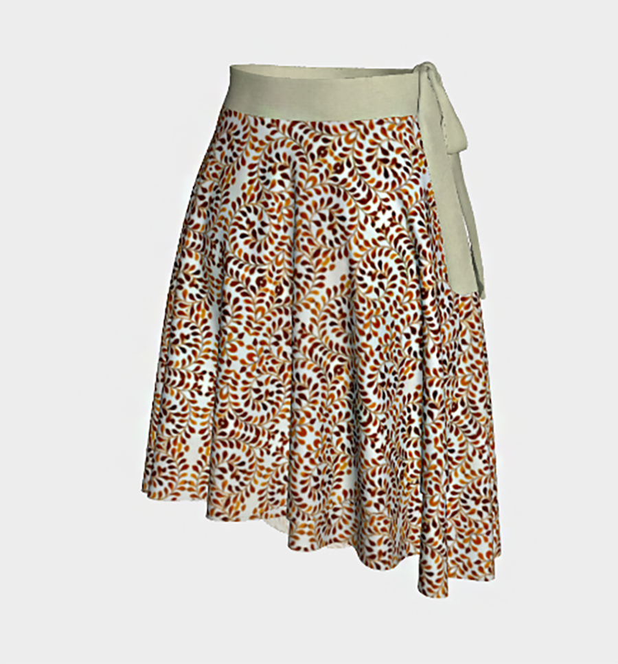 Camelbone Spiral Wrap Skirt