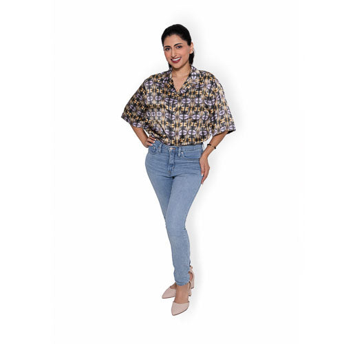 Hotel Staircase Unisex Button Up Shirt