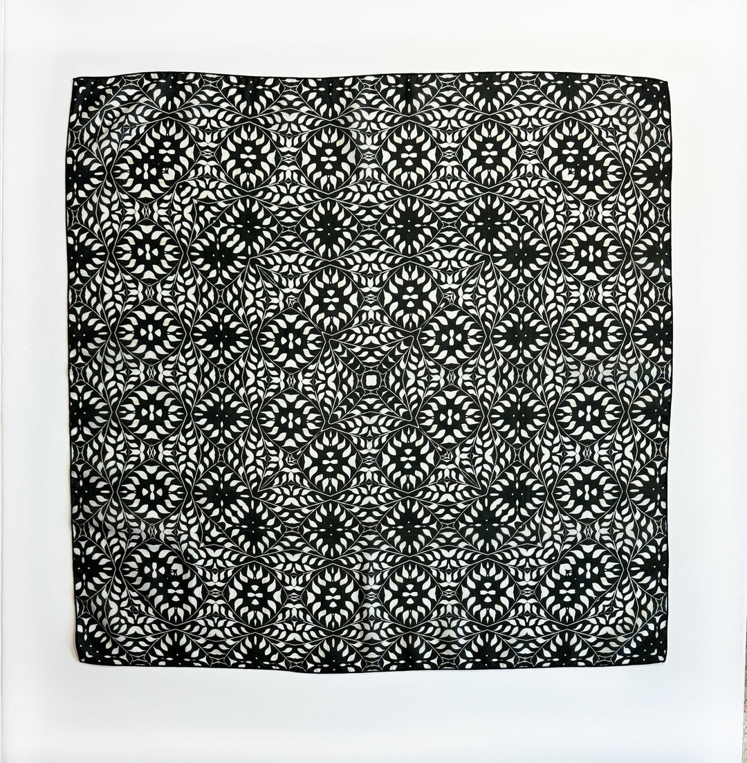Camelbone Medallion Square Scarf