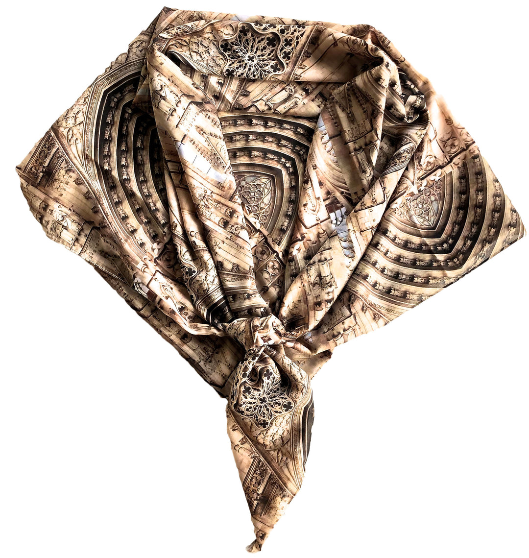Cathedral Doorway  Square Scarf