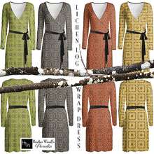 Load image into Gallery viewer, Lichen Log Green Wrap Dress
