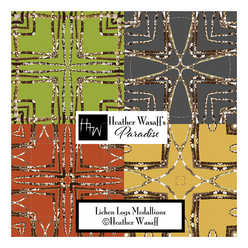 Lichen Log Medallions Long Scarf