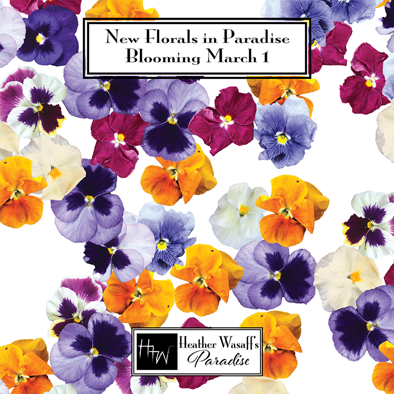 Pansy Face Midi Skirt