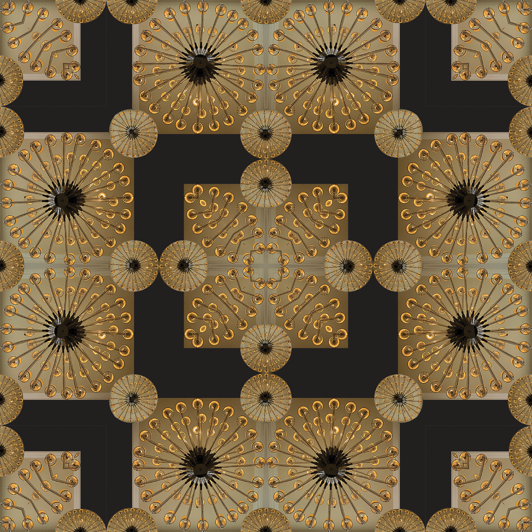 Hotel Chandelier 1 Square Scarf