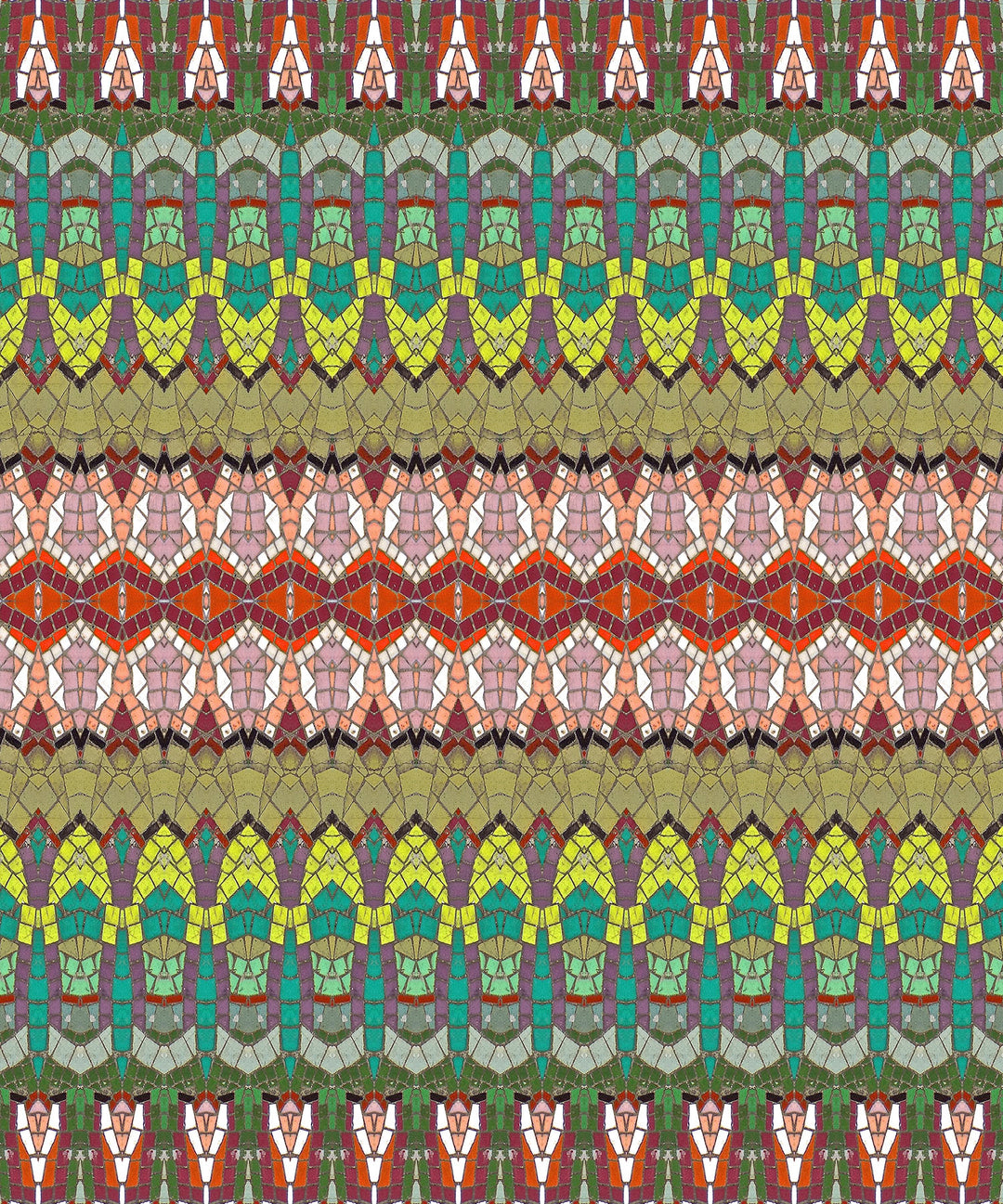 Red Mosaic Quilt Wrap Skirt