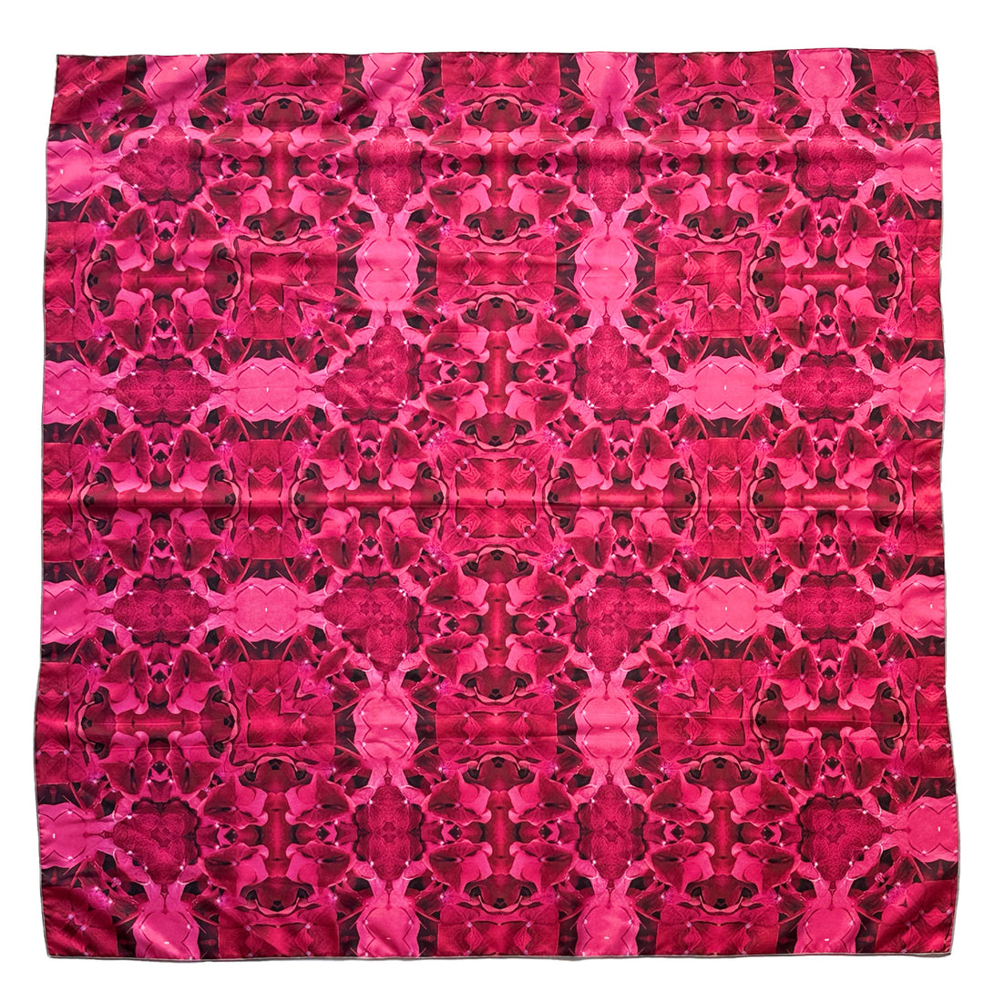 Magenta Hydrangea Square Scarf
