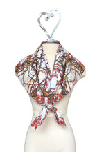 Load image into Gallery viewer, March Red Vine Square Scarf

