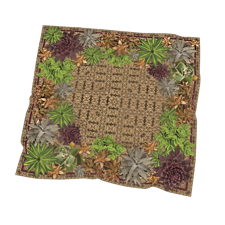 Cactus Garden Square Scarf