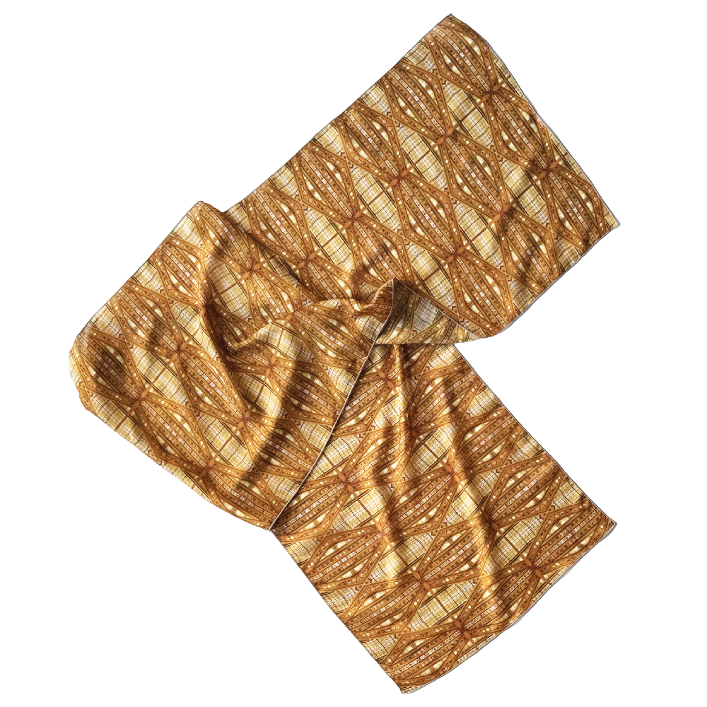 Fancy Girders Diamond Stripe Long Scarf