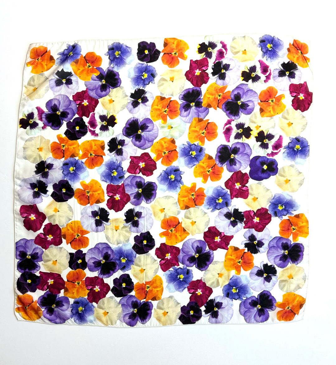 Pansy Face Square Scarf