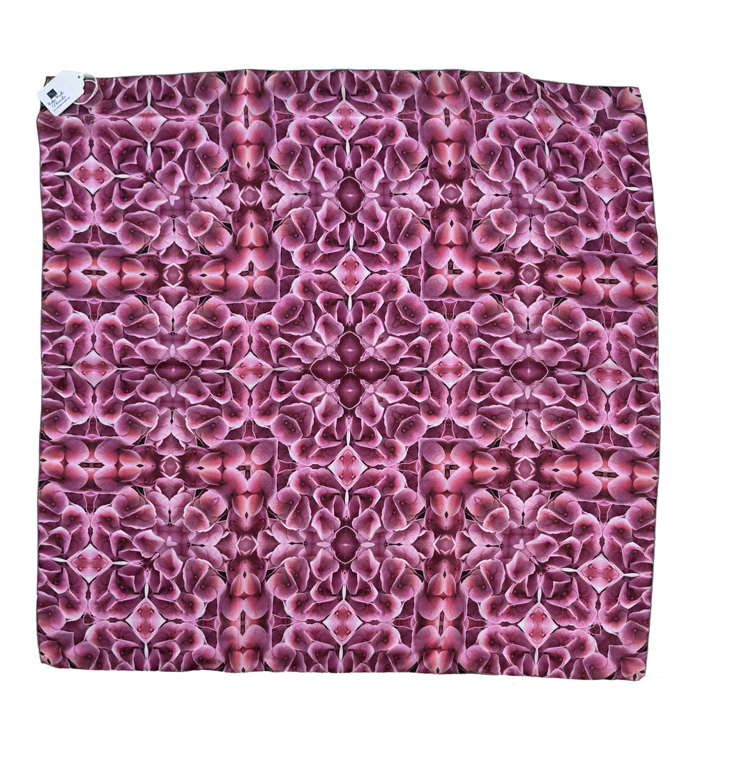 Pink Hydrangea Square Scarf