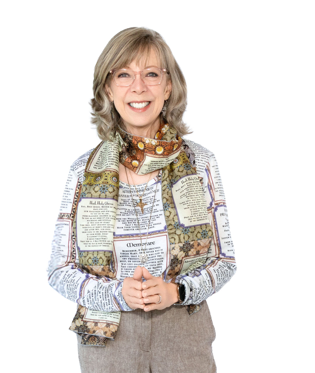 Prayer Square Quilt Long Scarf
