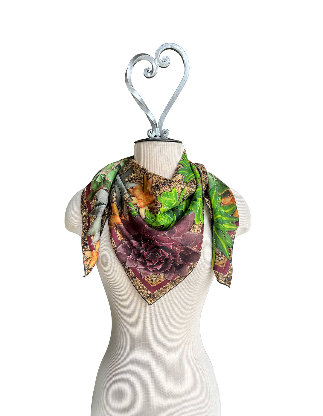 Cactus Garden Square Scarf