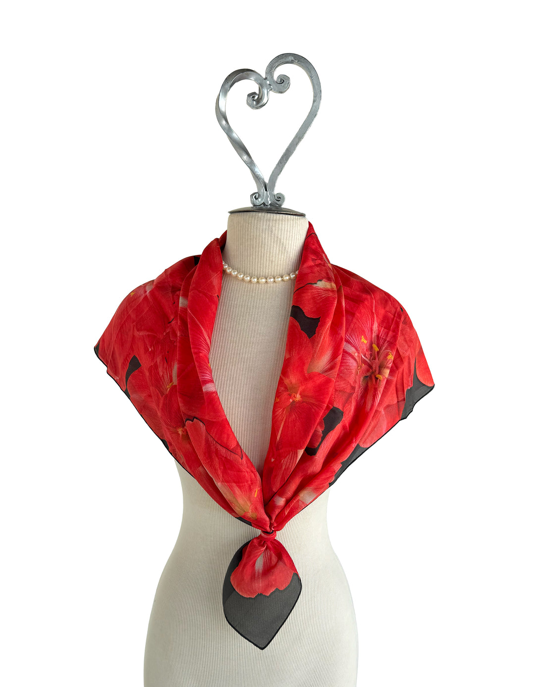 Debbie's Amaryllis Square Scarf