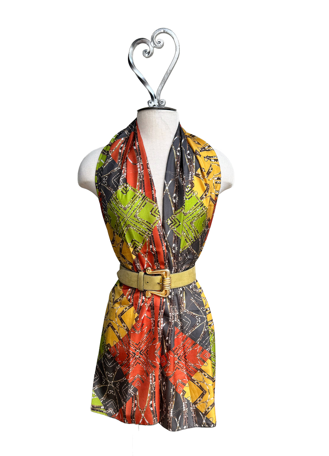 Lichen Log Medallions Long Scarf