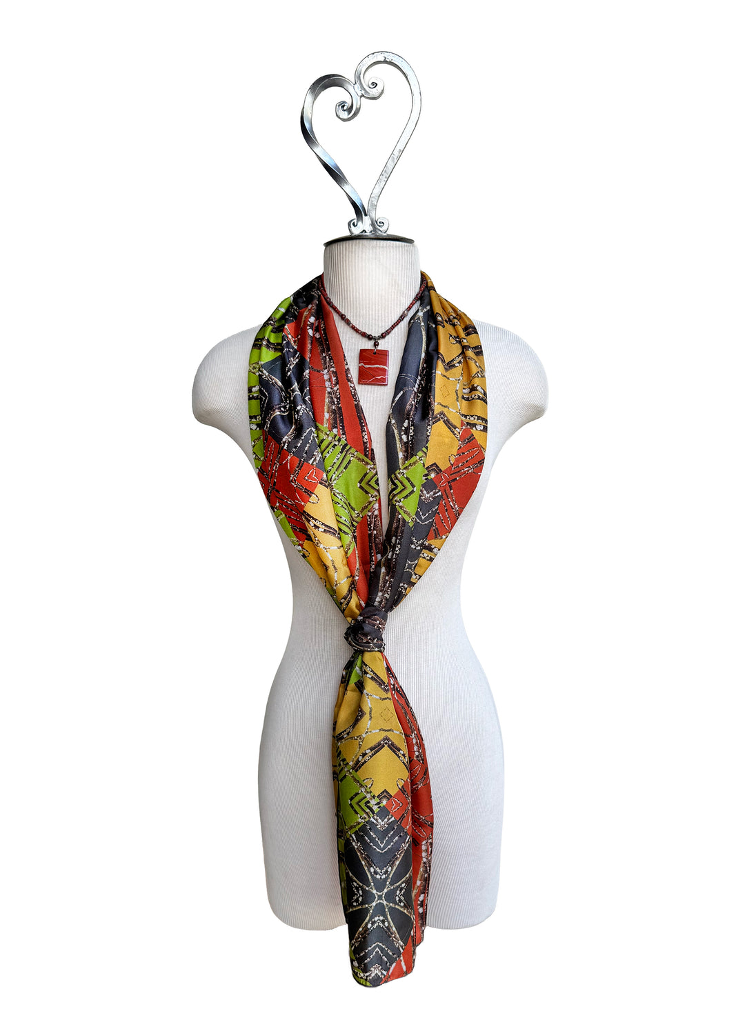 Lichen Log Medallions Long Scarf