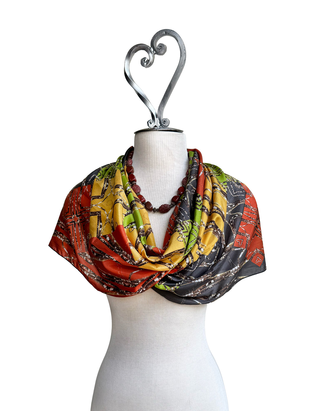 Lichen Log Medallions Long Scarf