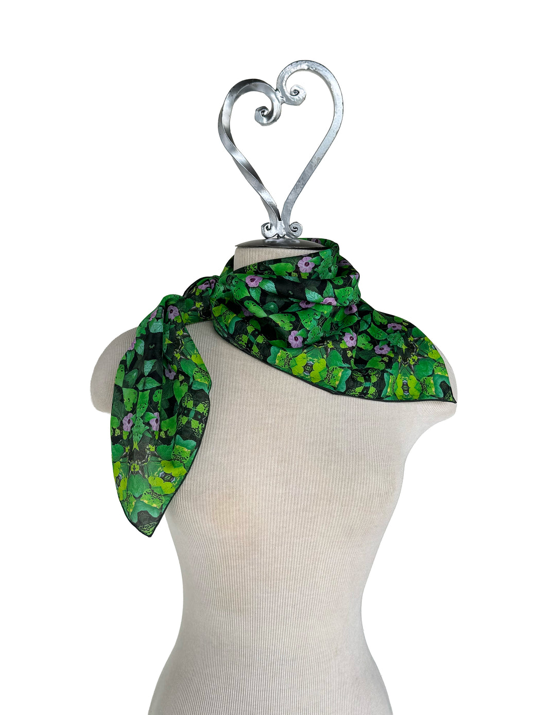 Morning Glory Vines Square Scarf
