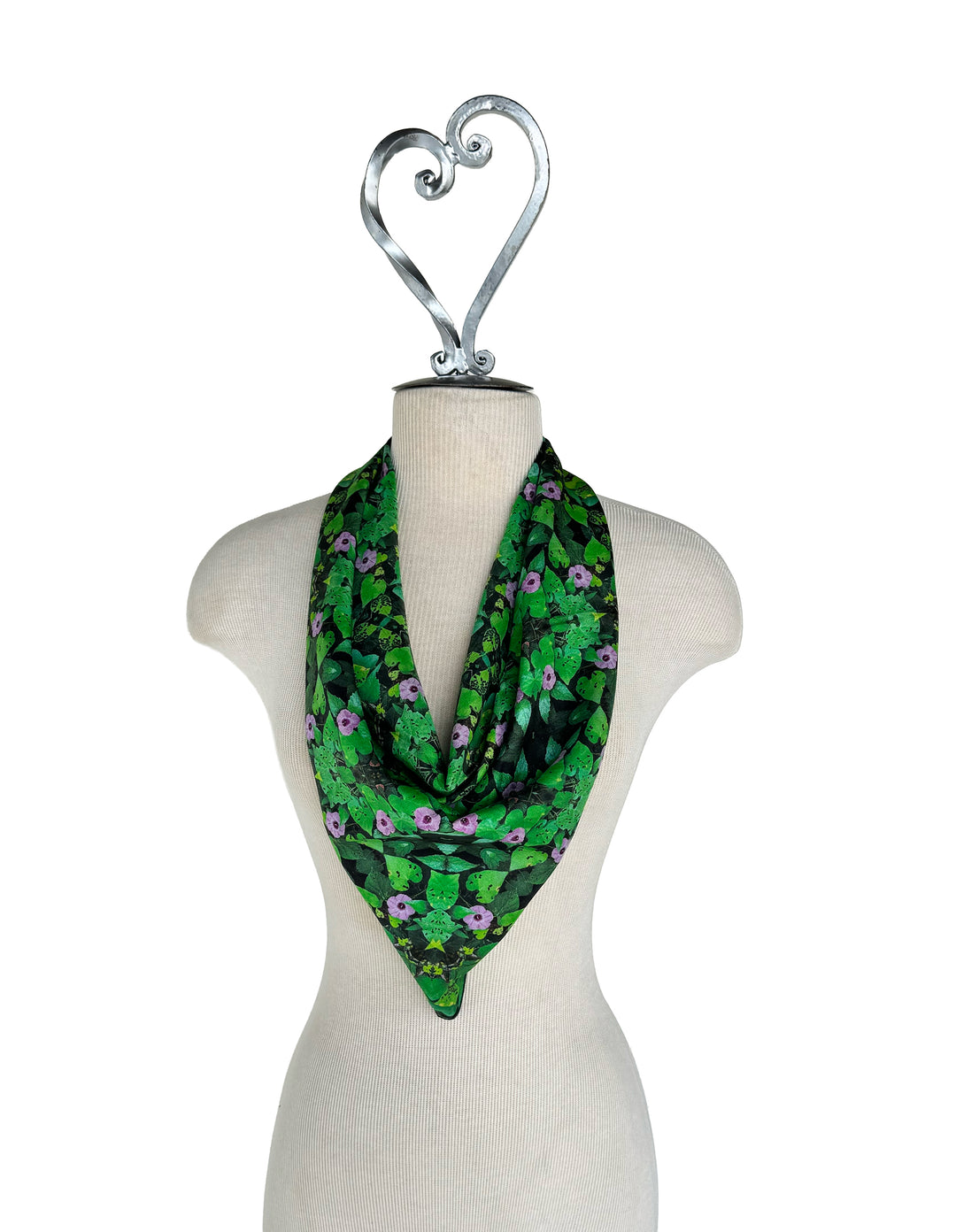 Morning Glory Vines Square Scarf