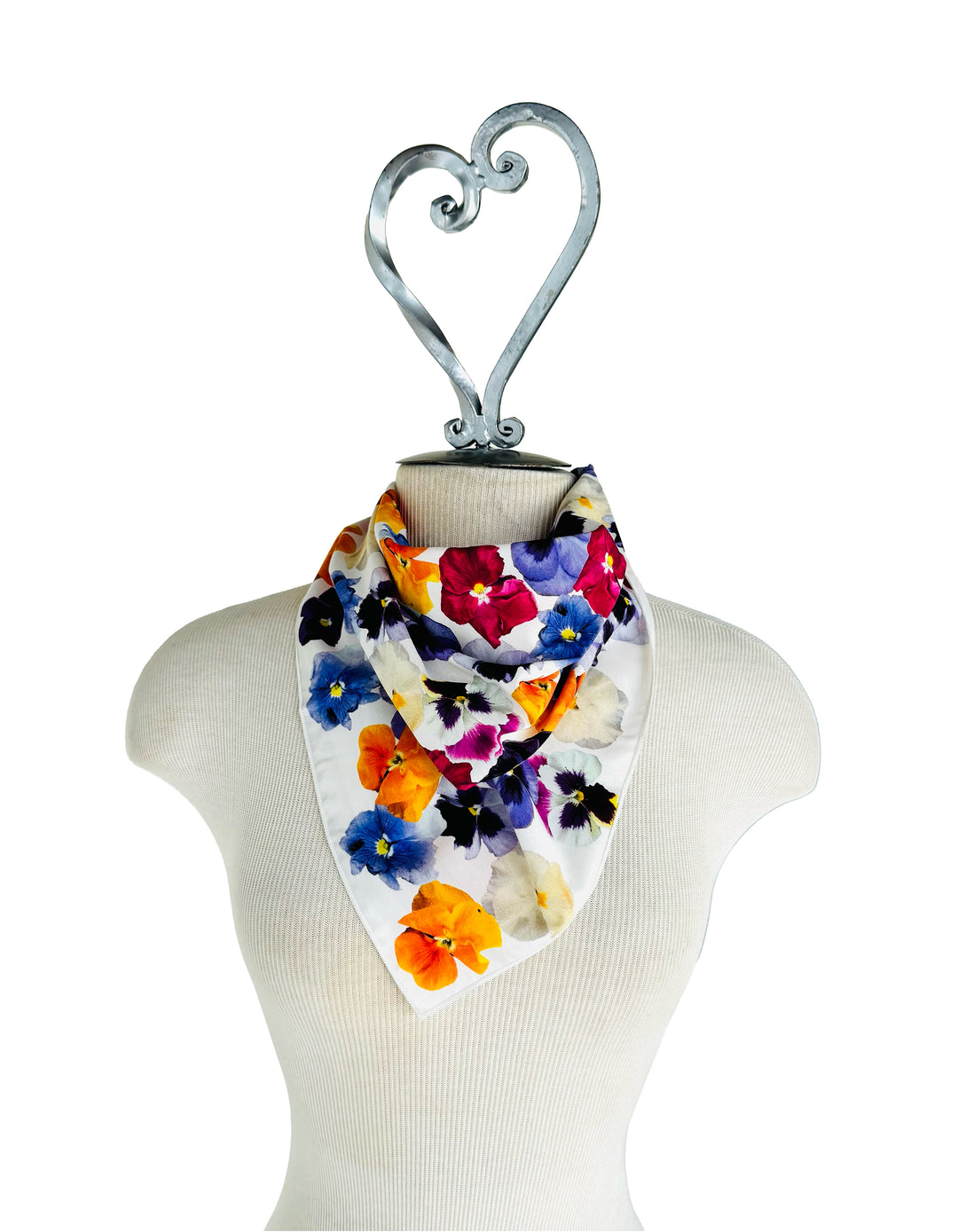 Pansy Face Square Scarf