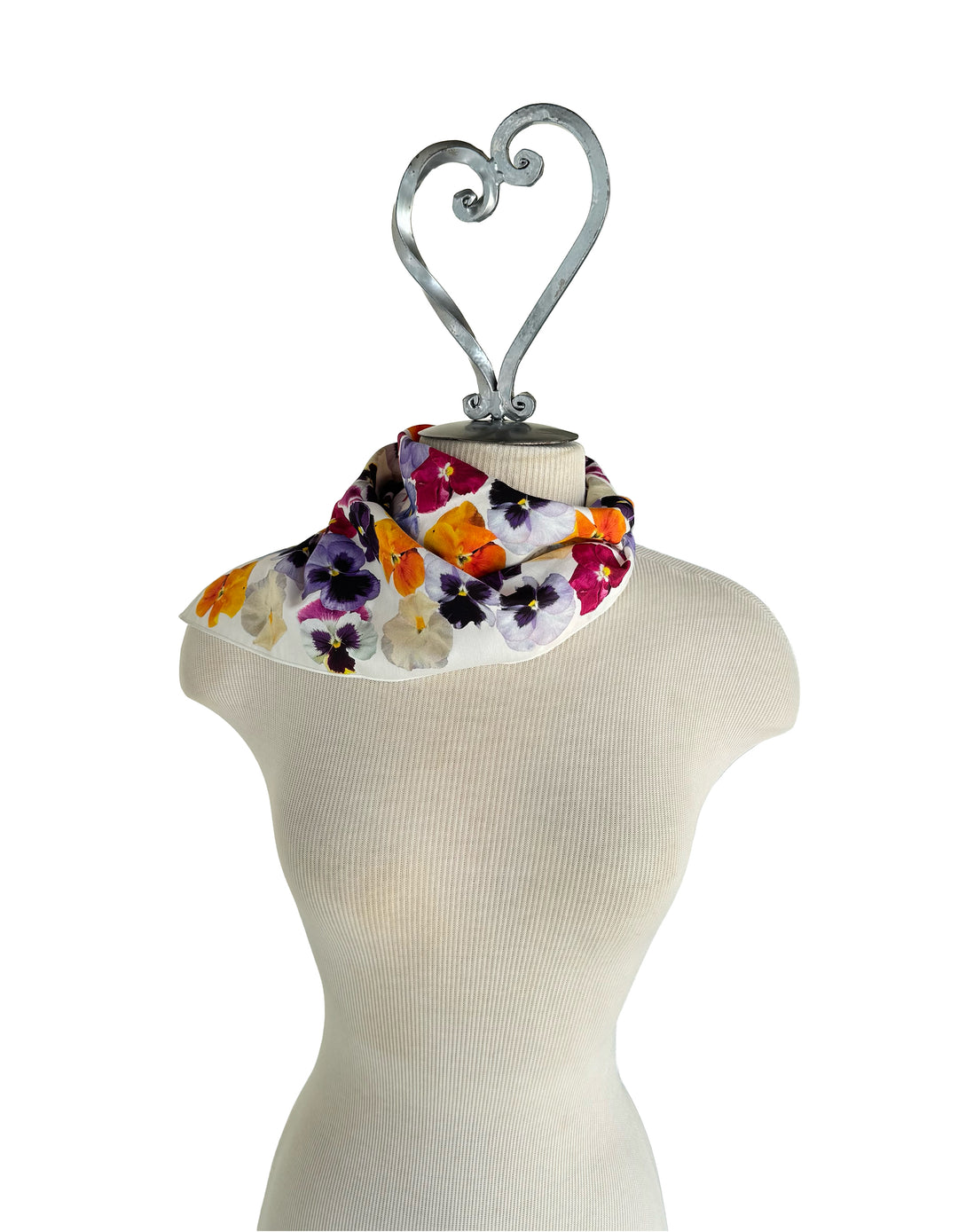 Pansy Face Square Scarf
