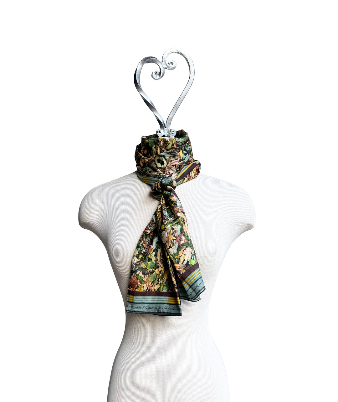 Parisian Leaves Pile Long Scarf