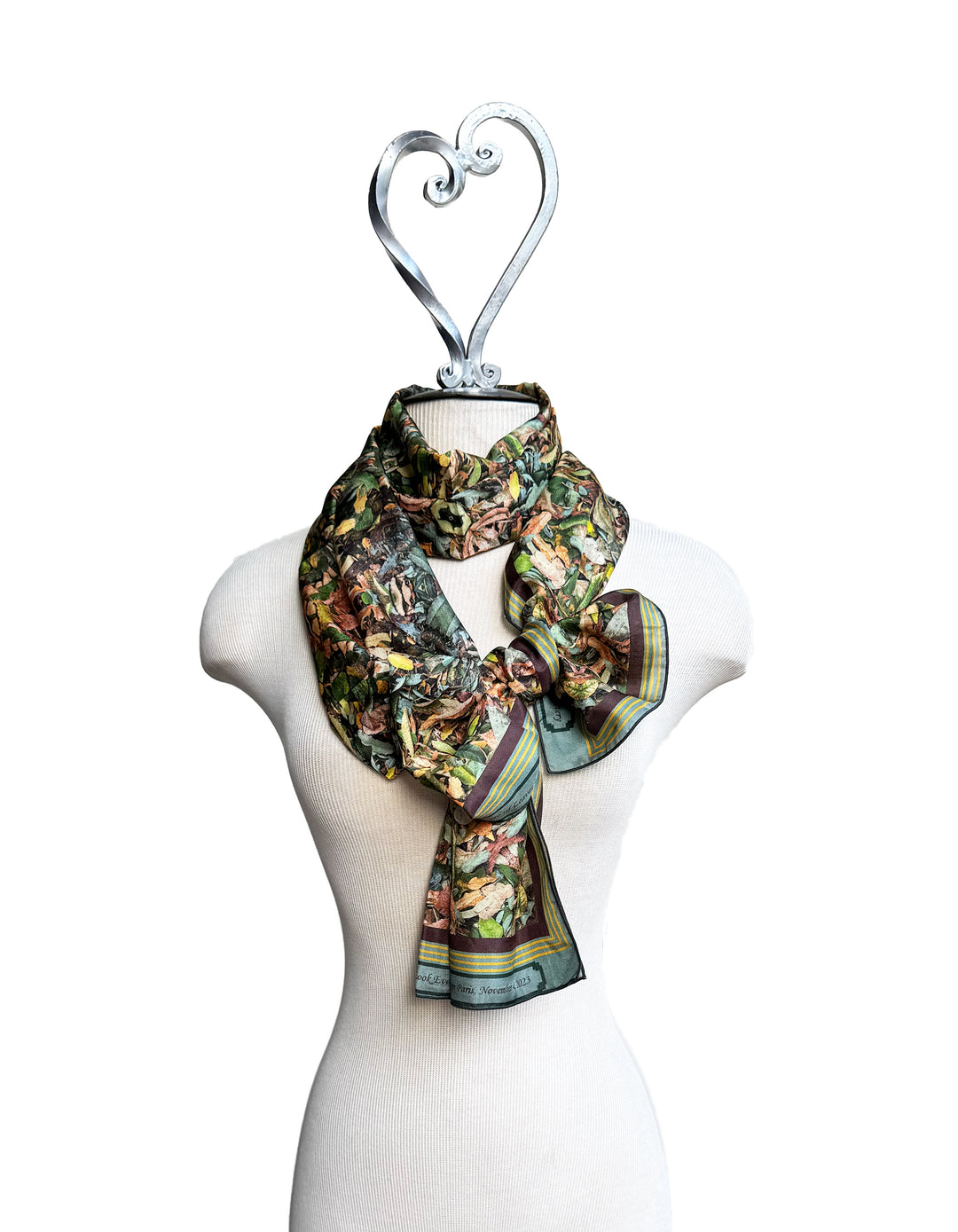 Parisian Leaves Pile Long Scarf